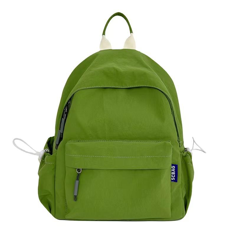 Schoolbag Japanese soft sister schoolbag Korean version solid color versatile girl small backpack leisure junior high school student backpack