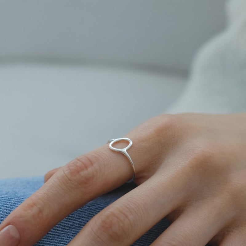 Pinaf Olive line ring