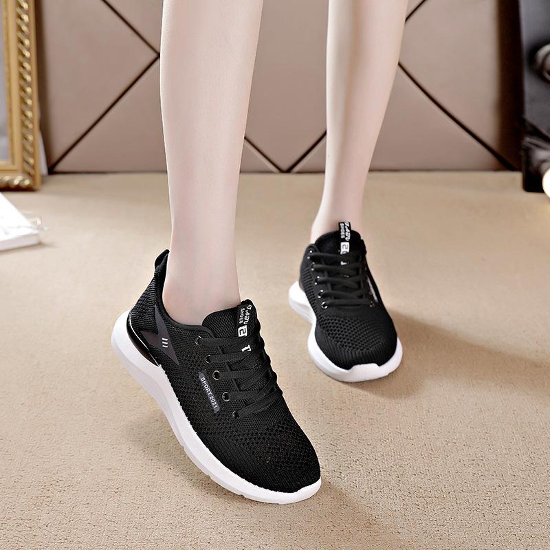 Sneakers women's 2026 summer new soft-soled mother shoes hollow breathable hiking shoes women's lightweight running shoes women's shoes