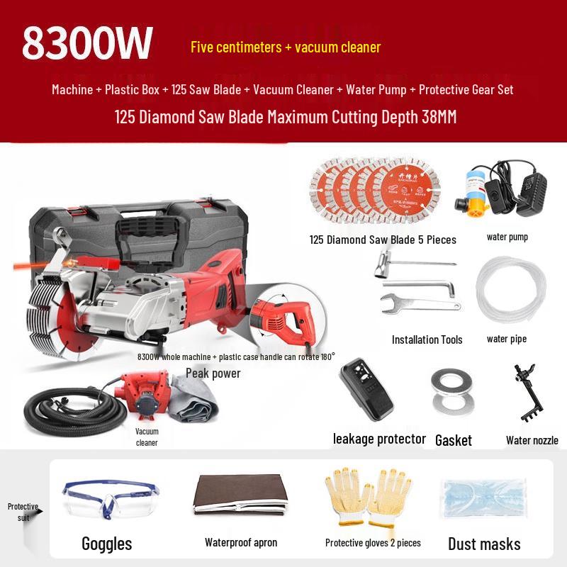 

MUFAN 8300W Wall Chaser CN plug (adapter included)