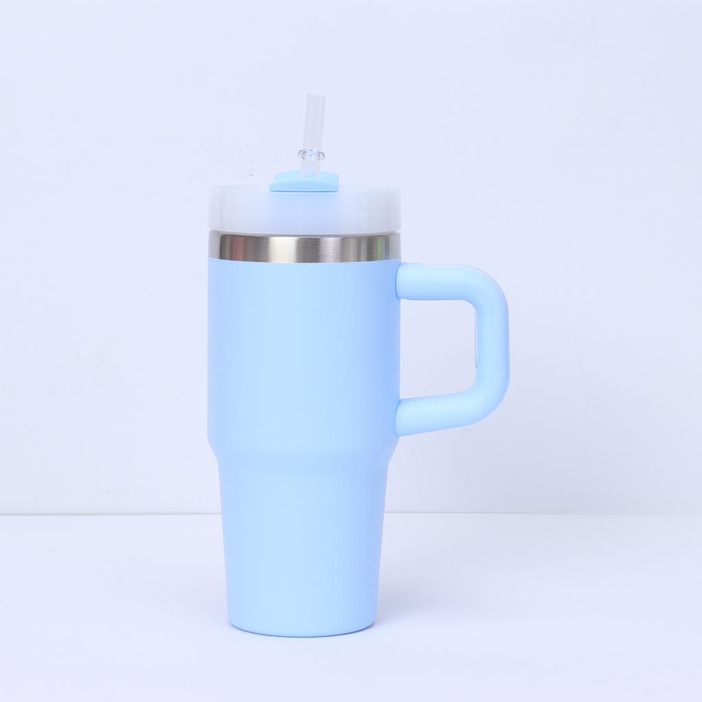 Mini 14oz Nerezový Termopohár Izolovaný Hrnček na Kávu Fľaša na Vodu Hrnček so Slamkou Do Auta Vákuové Termosky Hrnček na Sviatočné Darčeky