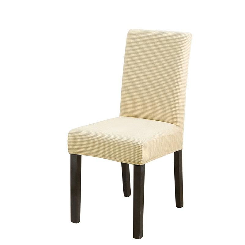 Dining Chair Cover Jacquard Spandex Slipcover Protector Case Stretch for Kitchen Chair Seat Hotel Banquet Elastic
