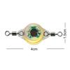 5-2PCS LED Fishing Lure Light Flashing 4Color Deep Drop Underwater Eye Shape Fishing Squid Fishing Bait Luminous Attracting Fish