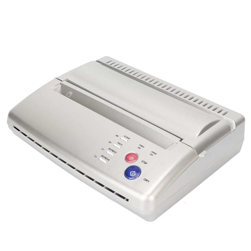 Tattoo Stencil Transfer Machine Tattoo Transfer Paper Thermal Tattoo Pattern Copier Printer Silver