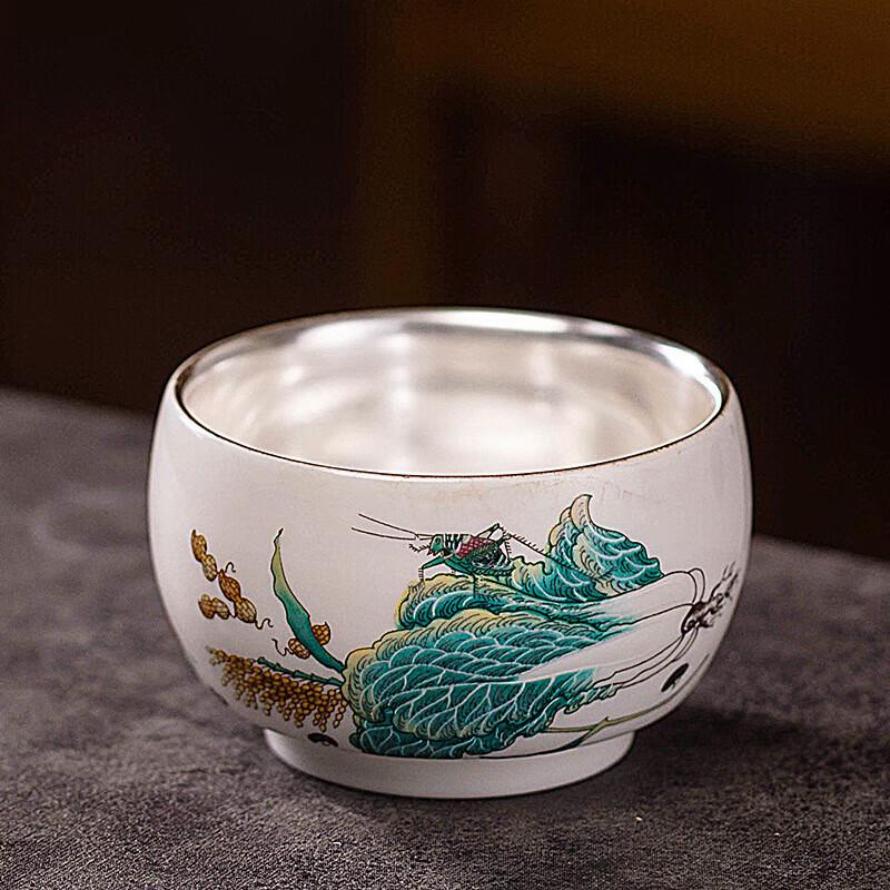 Chaxun Gilded Enamel 'Hundred Riches' Teacup