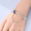 New 925 Silver Heart Shaped Earth Bracelet For Women Fashion Birthday Jewelry Gift