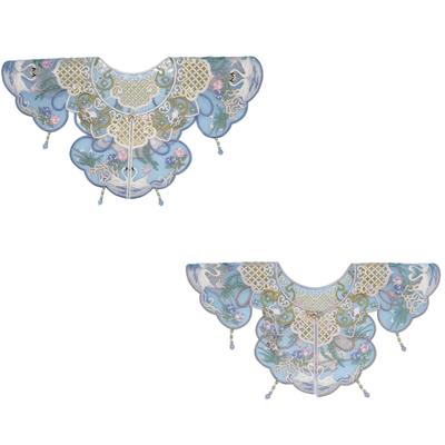 Perfect Match Removable Collar Shawl Yunjian Floral Shawl Chinese Embroidered Collar Decorative Shirt Collar Chinese Aesthetics