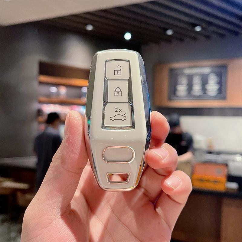 New TPU Key Case Shell Car Key Cover for  A3 A5L Q6 A6L Q5 New 2025 Shape Car Remote Control Protective Shell Accessories