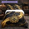 Argentina Football Pattern 3 Pieces Bedding Set Soft Microfiber Duvet Cover with Pillow Cases for Bedroom
