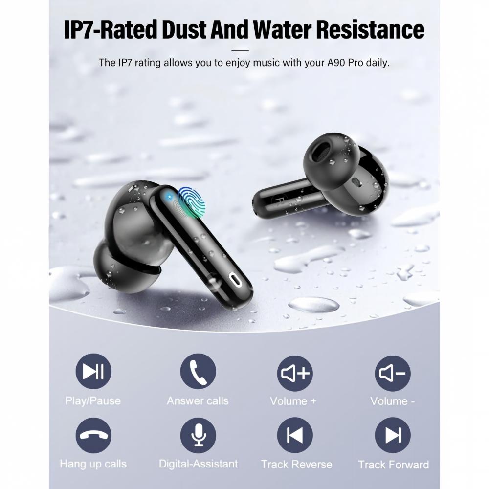 Wireless Earbuds Bluetooth 5.4 Headphones Bass Stereo EarBud
