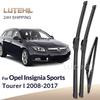 For Opel Ignia Sports Tourer I 2008-2017 2009 Wiper Front&Rear Wiper Blades Windshield Windscreen Window Brushes 24"+18"+12"