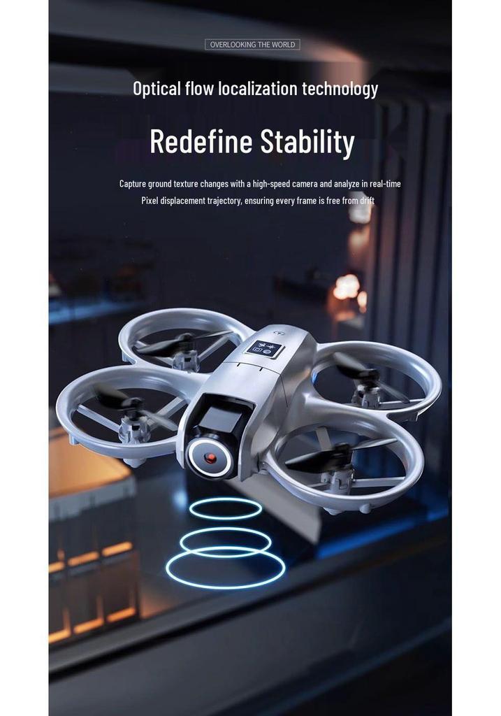 4K Dual-Camera Mini Drone: Adjustable Aerial Photography, Remote-Controlled Flight Toy.