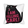 I Am Yelling Carl Donut Cat Meme Pillow Case Funny Pillow Cover Soft Pillowcases For Living Room Chair