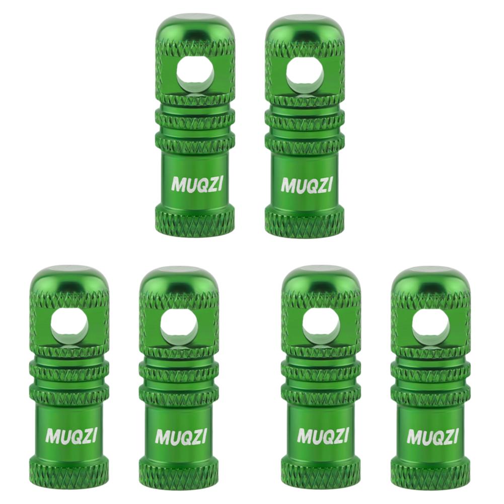 6Pcs Bicycle Presta Valve Caps with Valve Core Removal Function Cycling Presta Valve Cover Aluminum Alloy for MTB Road Bicycle