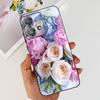 For Motorola Moto Edge 40 Neo 5G Case Black Matte Cases With Pattern Print Soft Liquid Silicone Cover For Motorola Edge40 Fundas