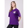 Women’s Loose Fit Graphic Printed T-Shirt Round Neck Half Sleeves Top Combo of 2