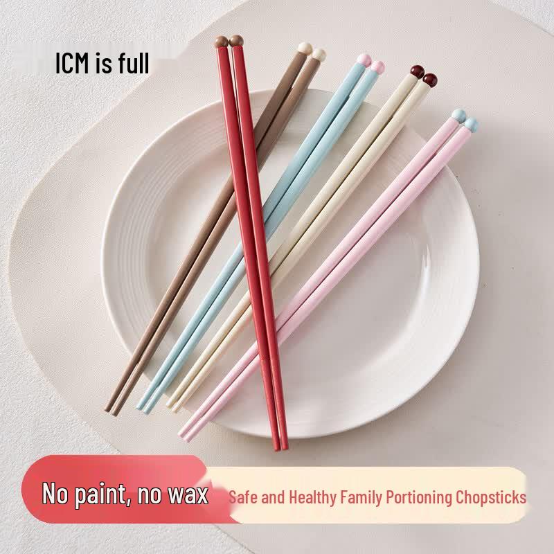 Kamando E05-H011C Five-Color Alloy Chopsticks (20 Pairs) 243mm Length