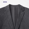 ROMON Men's Striped Wool Blend Easy-Care Business Casual Blazer