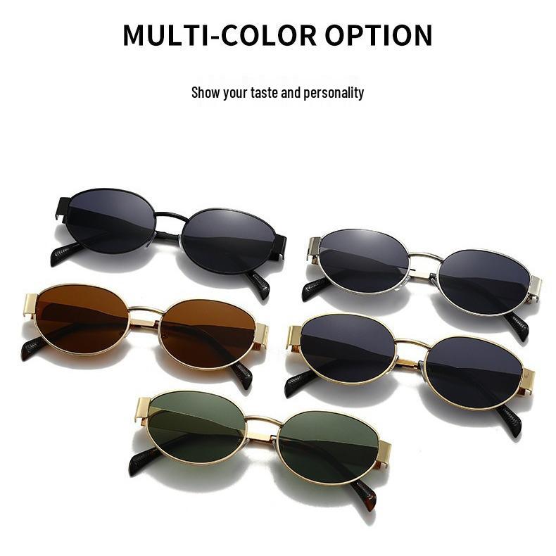 2025 Trendy Oval Metal Frame Sunglasses for Men & Women - European & American Fashion