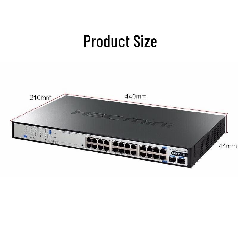 H3C S1226F-HPWR 24-Port Gigabit PoE+ Switch