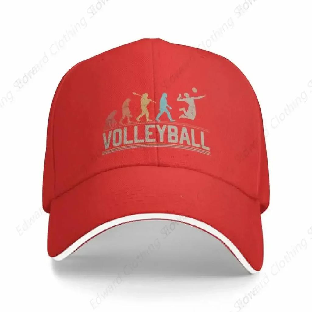 New Volleyball Evolution of Man Funny Volleyball Player Vintage Baseball Cap Kids Hat Sports Caps Hats Woman Men's