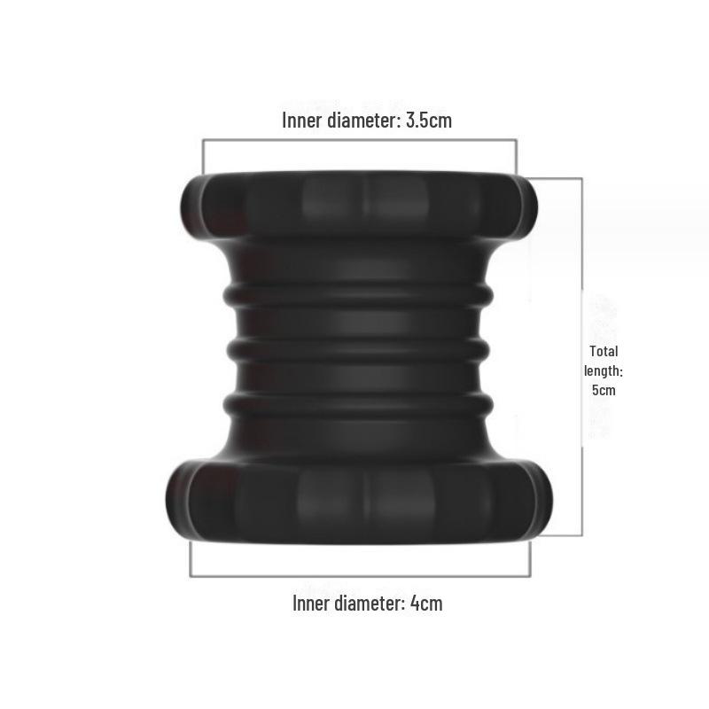 Egg Dual Lock Bondage Ring for Scrotum and Vagina with Delay Function and Penis Sleeve