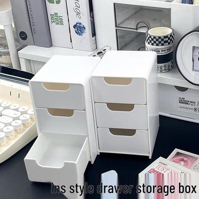 Wall-Mounted Drawer-Style Storage Box for Jewelry, Cosmetics, and Desk Supplies