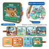 Magic Water Coloring Book for Toddlers Pocket Folding Cartoon Watercolor Drawing Painting Book Educational Art Crafts for Kids