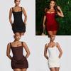 Sexy Sleeveless Wrap Dress With High Waist For Streetwear Fashion