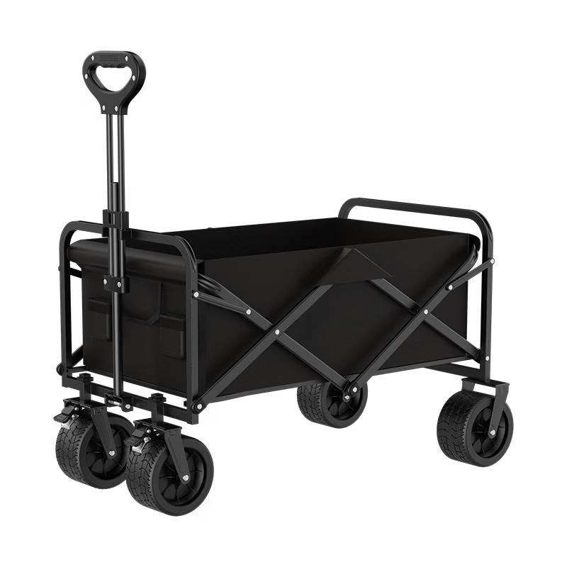 ZISIZ Folding Outdoor Camping Cart with Tabletop