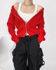 Chic Korean Double Zipper Lapel Sweater: Casual Autumn Loose Cardigan