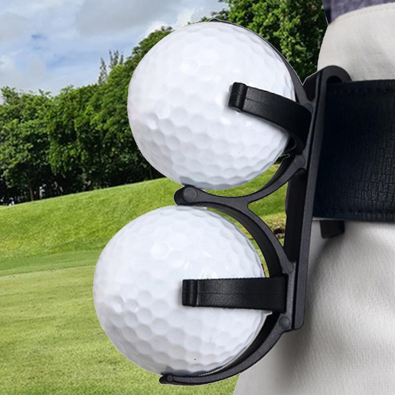 Golf Ball Holder Belt Clip Golf Ball Holder Belt With Clamp Rotatable Games Organizer Accessories For Travel Play Outdoor