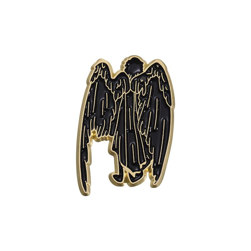 Angel Wing And Devil Wing Enamel Pins Custom Black And White Angel Brooches Lapel Badges Animal Jewelry Gift for Friends