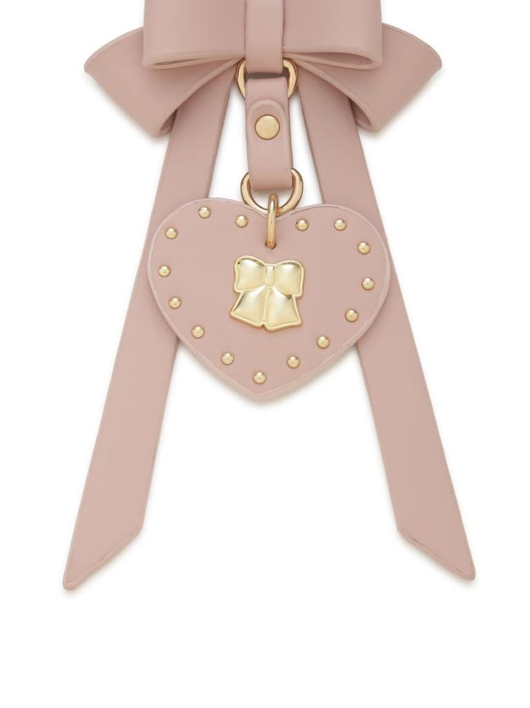 Furfur Ribbon Crimp Bag Charm RWGG255516 Pink Free Size Women's