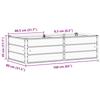 Planter Anthracite 160 X 80 X 45 Cm Steel