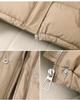 Women's Hooded Down Jacket - Short, Thickened, Trendy Korean Style for Petite Winter 2026