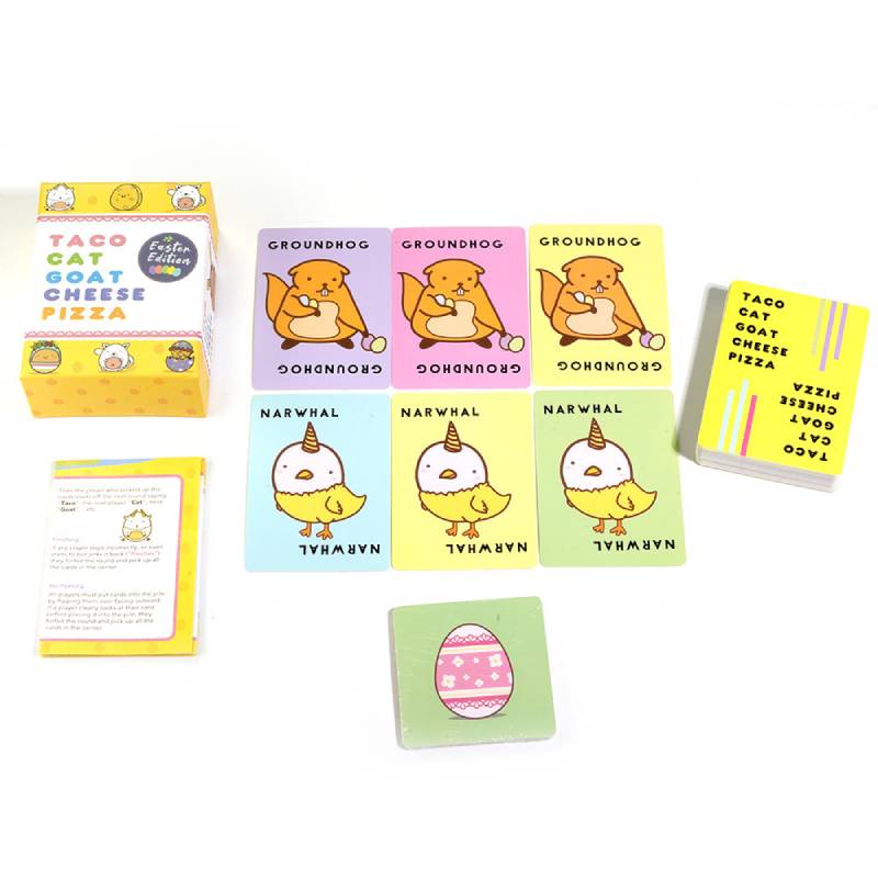 Taco Goat Cat Cheese Pizza Card Board Game Family Parties Interactive Gifts