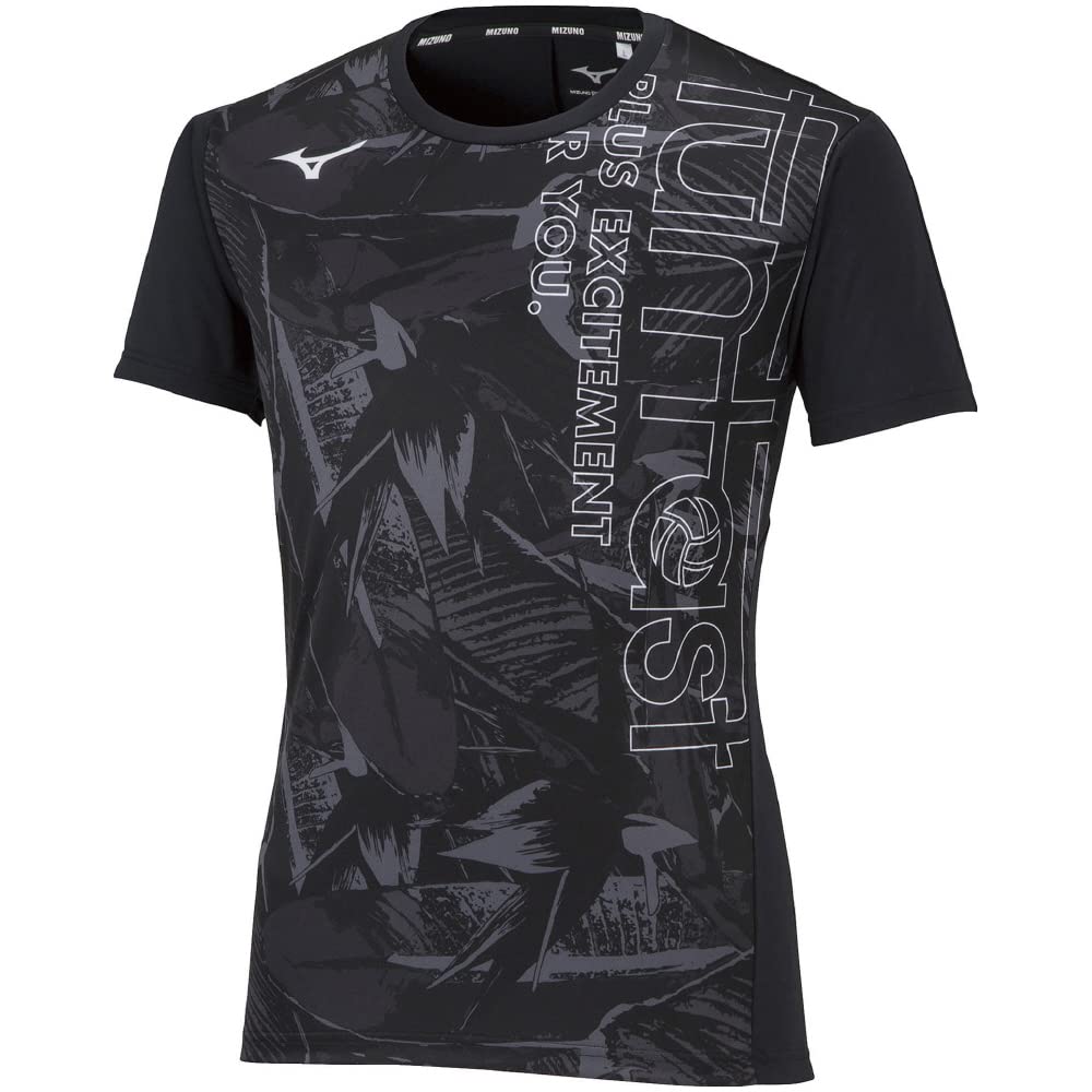 

Mizuno FUNTAST Volleyball Practice Short Easy to Move Black x Size M Shirt, Sleeve, Moisture-Wicking, Quick-Drying, in, V2MA2105, White,