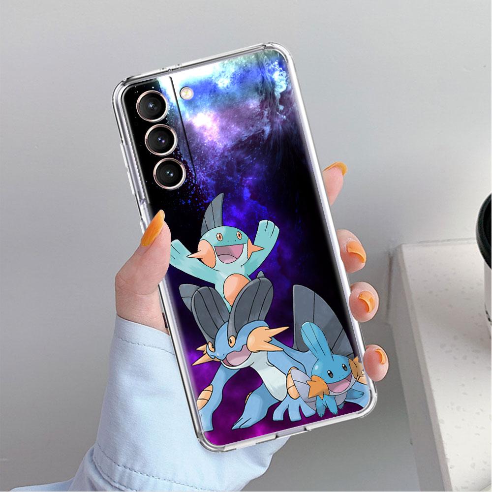 Clear Case For Samsung Galaxy S22 S20 FE S21 S10 S9 Plus Note 20 Ultra 10 Lite Transparent Phone Shell Pokemon Cute Pikachu