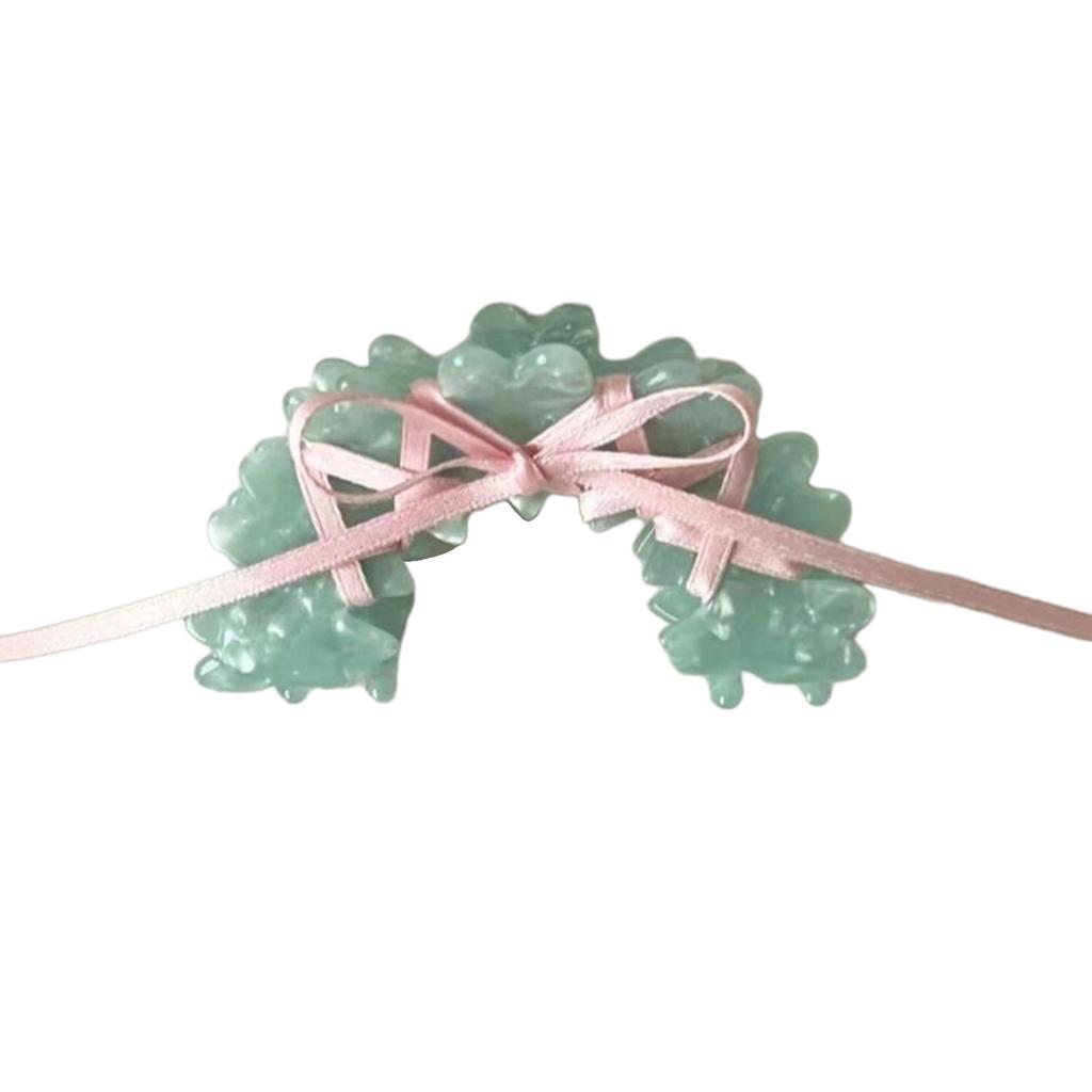 Versatile Acrylic Hair Claw Ballet Style Ribbon Tie Bowknot Acetate Claw Clips Stylish Headwear Hair Accessory for Women