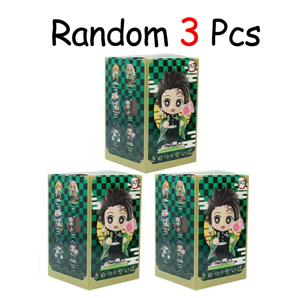 In Stock Demon Slayer Kimetsu No Yaiba Cute And Charming Blind Box Full Character PVC Model Playthings Figure Desktop Ornaments Collectible Gifts