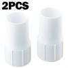 Lot de 2 manchons plastiques 38 mm pour tuyau d'aspiration de piscine – raccords vissés étanches