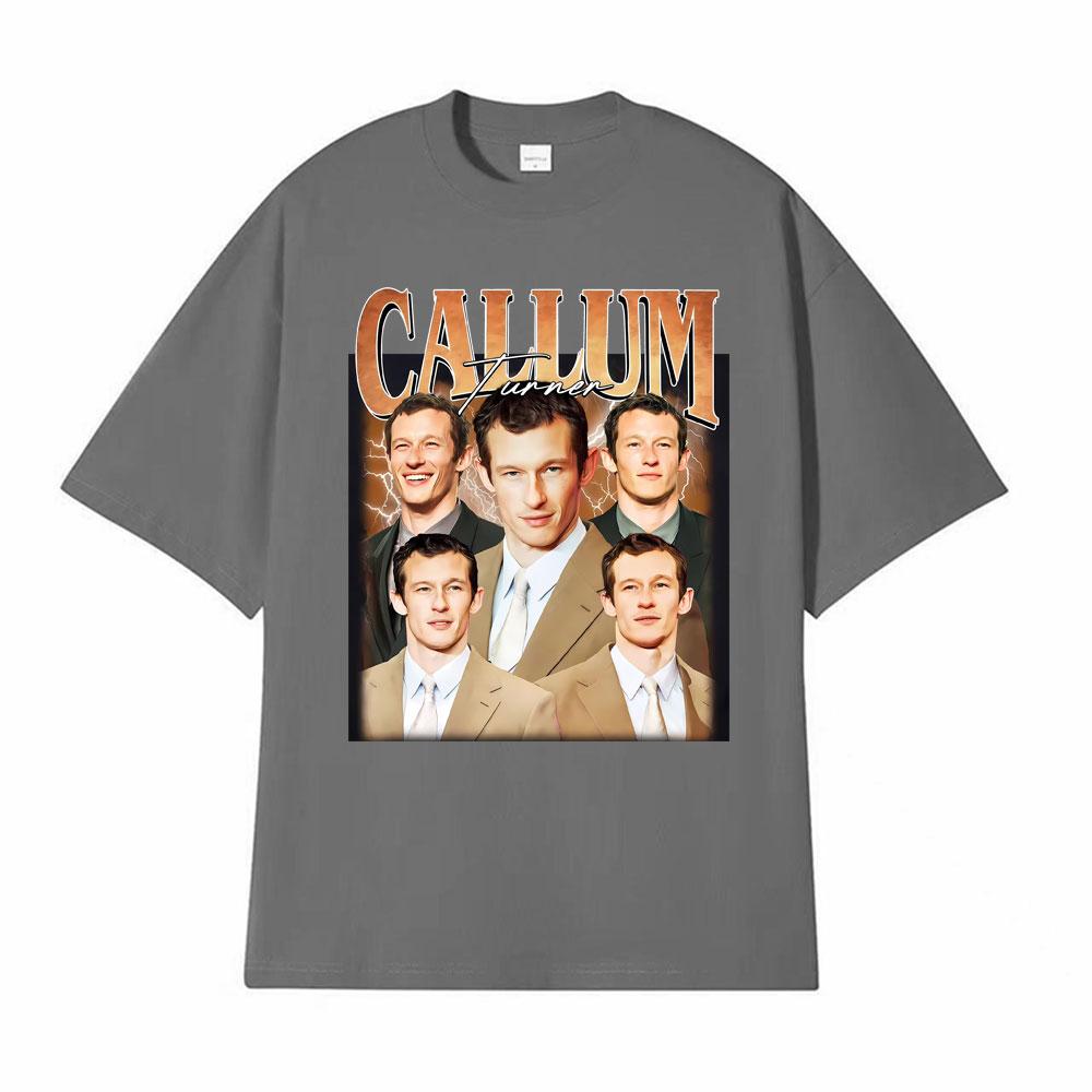 Callum Turner Vintage Graphic Tshirt Unisex Women Fashion Classic 100 Cotton Tshirts Casual Comfort Oversized T Shirt Streetwear