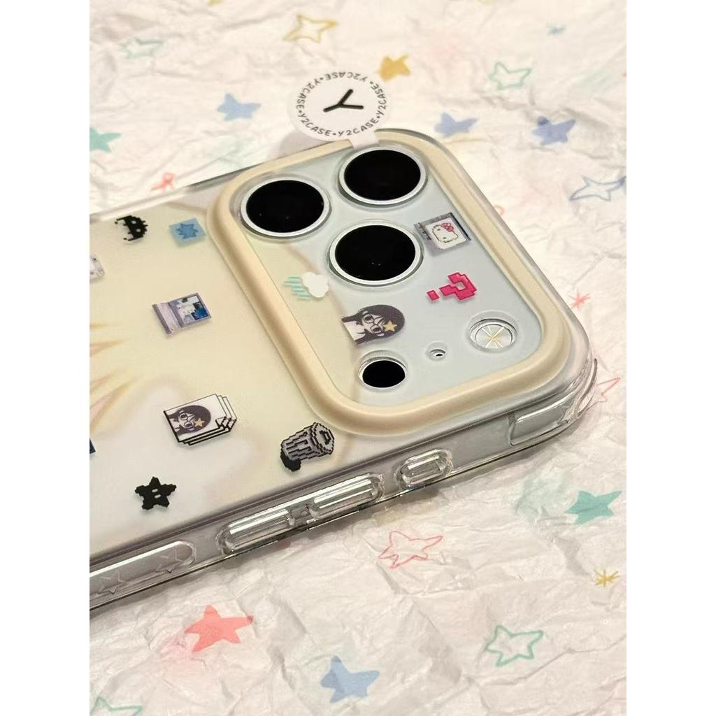 Frosted Cute Glasses Girl Wild Has On Autumn for iPhone17promax Apple 16 Pro Mobile Phone Case 15