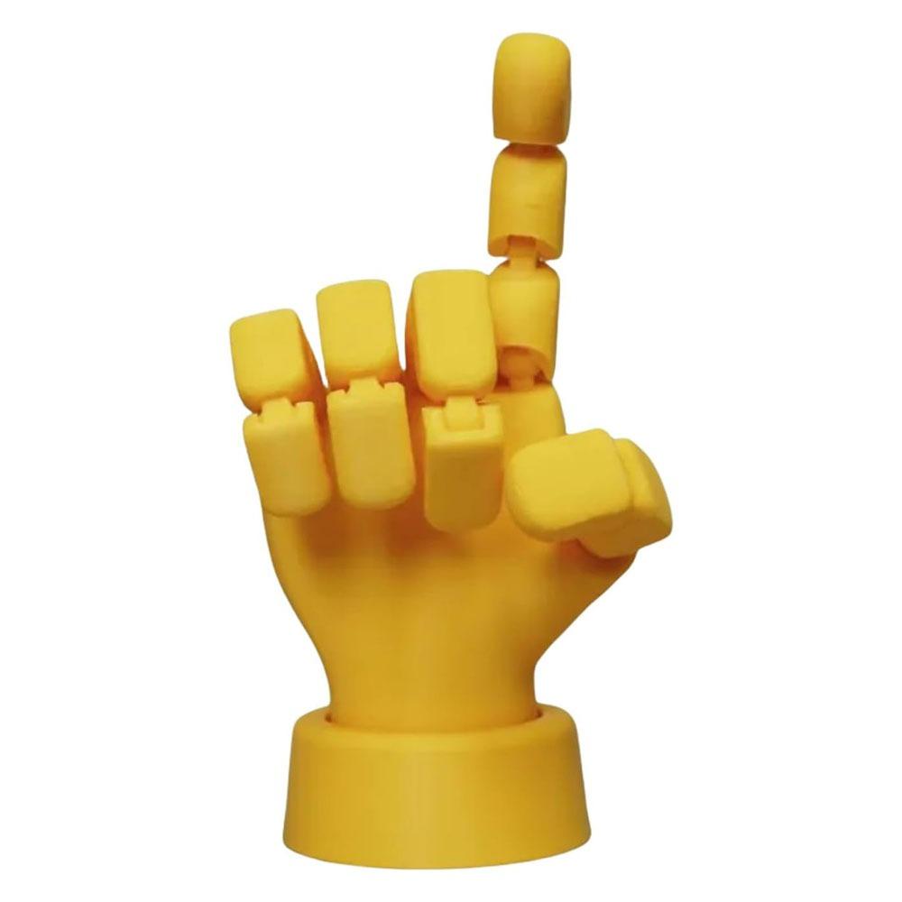 Creative Gift Flexible Hand Model White Color Plastic Jointed Hands Novelty Posable Joints Movable Hand Model