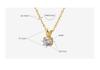 Korean Style 18K Gold-Plated Choker Necklace with Zirconia Diamond Inlay, Titanium Steel Women's Jewelry