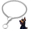 New 3 Size Stainless Steel Slip Chain Collar Adjustable Pet Accessories Dog Collar For Small Medium Large Dog Pitpull Collar