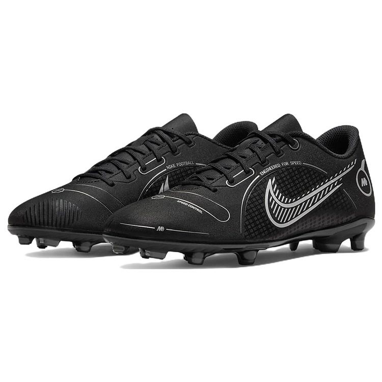 Nike Mercurial Vapor 14 Club MG Black Metallic Silver Men Sneakers Medium-Ash DJ2903-007