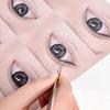40 Patches/5 Sheets Eyelash Practice Stickers Eyelash Training Stickers Eyelash Application Trainer Stickers Simulated Eye Shape