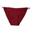 Ice Silk Traceless Sexy Strap Panties Women's Low Waist Lace Edge Girls Panties